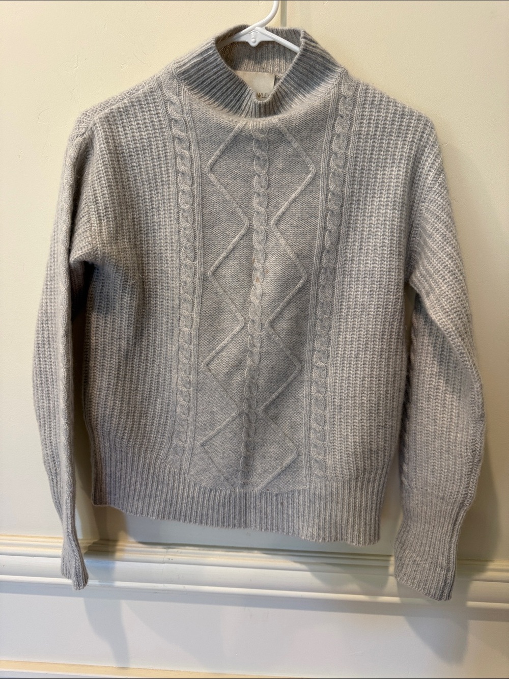CYNTHIA ROWLEY 2-PLY CASHMERE OATMEAL SWEATER SIZE XS